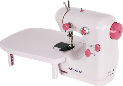 Adonai Advance Silai Machine Pink With Tray Electric Sewing Machine (Built-In Stitches 1)