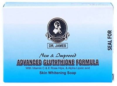 DR. JAMES Glutathione Skin Whitening Soap with Security Seal & Code(135 g)