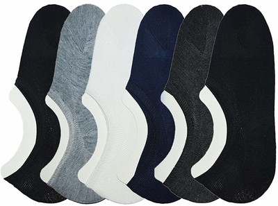 PinKit Men Self Design, Solid Low Cut(Pack of 6)
