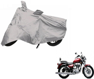 Akshita Enterprises Two Wheeler Cover for Royal Enfield(Twin spark, Silver)
