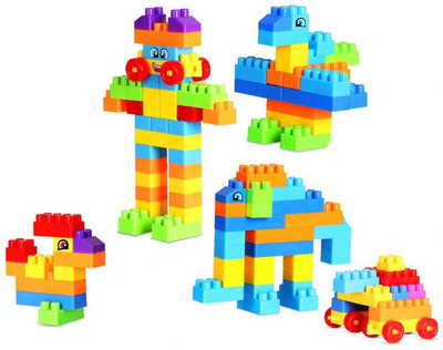 BOZICA NEW ARRIVAL 100/ PCS Big Size DIY Building Blocks Compatible Creative Bricks Construction Blocks , Puzzle Assembling Accessories Toys For Children(Multicolor)
