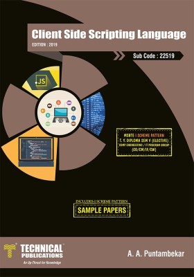 Client Side Scripting Language for MSBTE I Scheme (V - CO/CM/CW - 22519)(English, Paperback, A.A.Puntambekar)