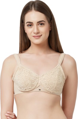 SOIE Women T-Shirt Lightly Padded Bra(Beige)