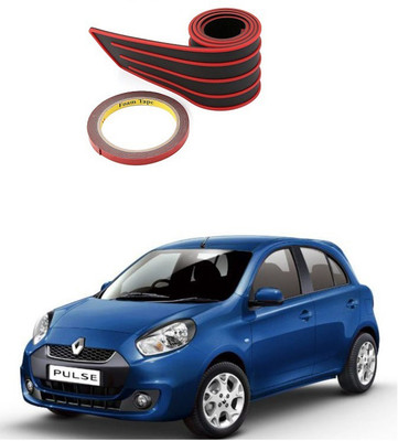 PRTEK Plastic Car Bumper Guard(Black, Red, Pack of 1, Renault, Pulse)