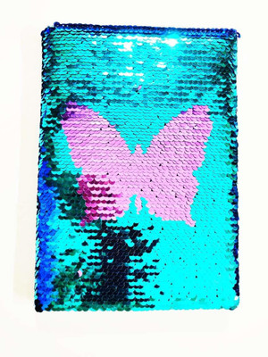 dishvy Butterfly Print Regular Diary Single Rule 100 Pages(Multicolor)