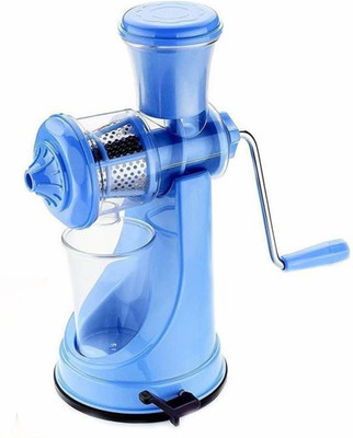 RSTC Plastic Hand Juicer MANUAL FRUIT JUICER BLUE COLOR PLASTIC BODY WITH STILL HANDLE(Blue Pack of 1)