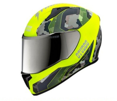 STUDDS Thunder D5-N5 Decor Motorsports Helmet(Green)