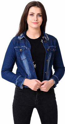 STC Full Sleeve Solid Women Denim Jacket
