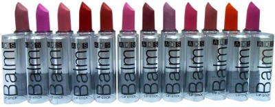 ads Beauty Combo Balm Matte - Set of 12(Multicolor, 12 ml)