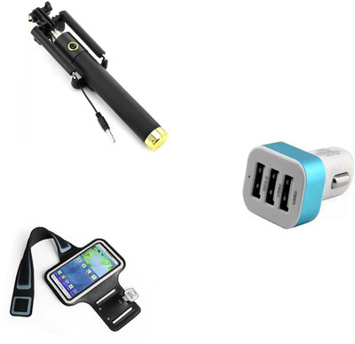 DAKRON Selfie Stick Accessory Combo for Nokia 6.1 (Nokia 6 2018)(Multicolor)