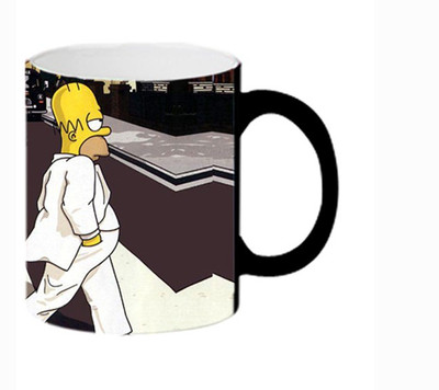 ARTBUG The Simpsons Cartoon Magic Color Changing -3454 Ceramic Coffee Mug(350 ml)