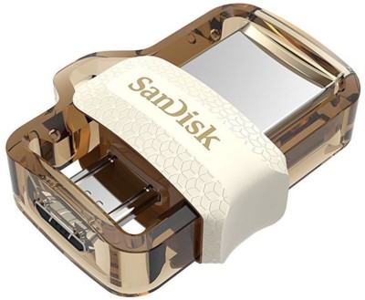 SanDisk Dual Drive m3.0 32 GB OTG Drive(Gold, Type A to Micro USB)