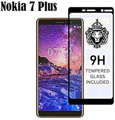 9H Edge To Edge Tempered Glass for Nokia 7 Plus (11D Tempered glass)(Full Glue)(Pack of 2)