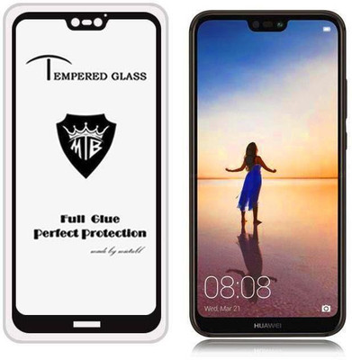 9H Edge To Edge Tempered Glass for  Huawei P20 Lite (11D Tempered glass)(Full Glue)(Pack of 2)