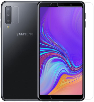 9H Tempered Glass Guard for Samsung Galaxy A7 2018 Edition(Pack of 2)