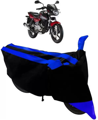 ELECTRIBLES Two Wheeler Cover for Bajaj(Pulsar 150 DTS-i, Black, Blue)