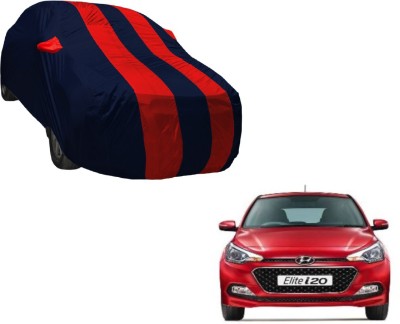 Auto Hub Car Cover For Hyundai i20 Active (With Mirror Pockets)(Black, Red)