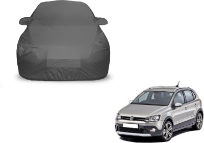 Amanzo Car Cover For Volkswagen Polo Cross (With Mirror Pockets)(Grey)