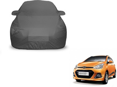 Amanzo Car Cover For Hyundai Grand i10 (With Mirror Pockets)(Grey)