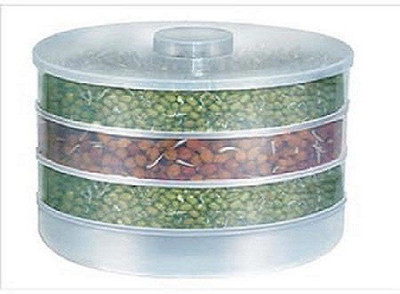 FIVANIO Plastic Sprout Maker  - 2000 ml(Clear)