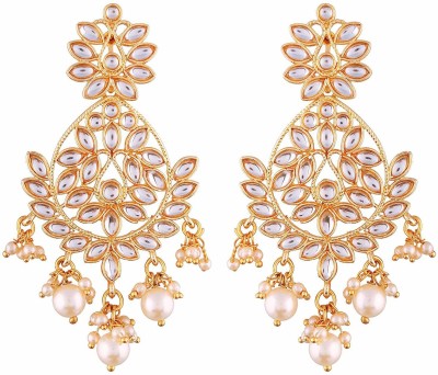 PEORA Indian Traditional Earring Brass Chandbali Earring