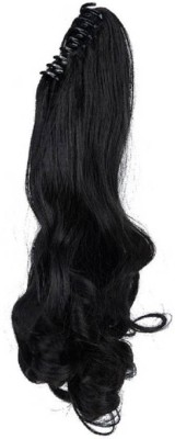 Styllofy Natural Black Step Cut Clutches  Extension Hair Extension