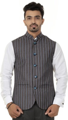 Aspen Ethnic India Sleeveless Striped Men Jacket