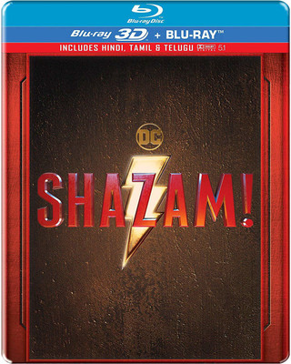 Shazam! (Steelbook) (Blu-ray 3D & Blu-ray) (2-Disc) (Region Free)(3D Blu-ray English)
