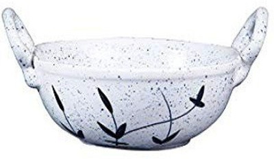 caffeine Ceramic Handmade Serving Kadhai Set of 1 Kadhai 16 cm diameter 0.6 L capacity(Ceramic)