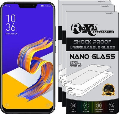 Roxel Nano Glass for Asus Zenfone 5Z(Pack of 3)