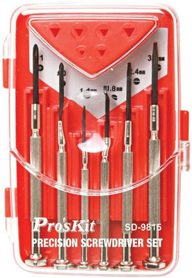 Proskit SD-9815, Precision Screwdriver Set(6pcs)| Precision Screwdriver Set(Pack of 6)