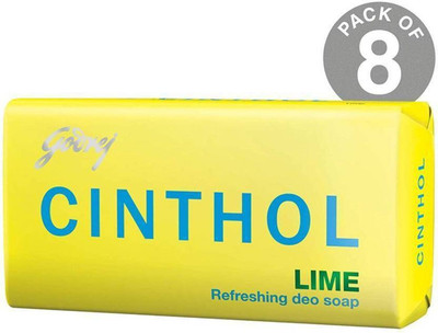 CINTHOL LIME SOAP EPIC PACK OF 8 (800 g, Pack of 8)(8 x 100 g)