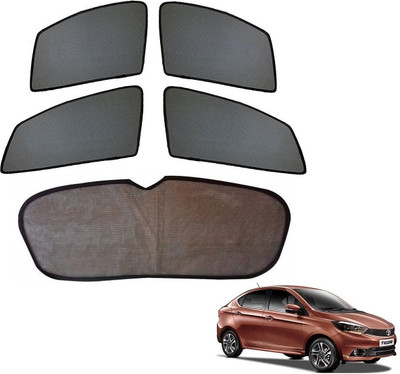 AuTO ADDiCT Side Window, Rear Window Sun Shade For Tata Tigor(Black)