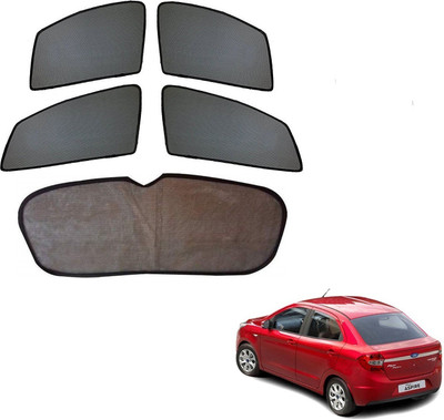 AuTO ADDiCT Side Window, Rear Window Sun Shade For Ford Aspire(Black)