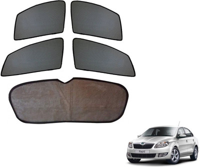 KOZDIKO Side Window, Rear Window Sun Shade For Skoda Rapid(Black)