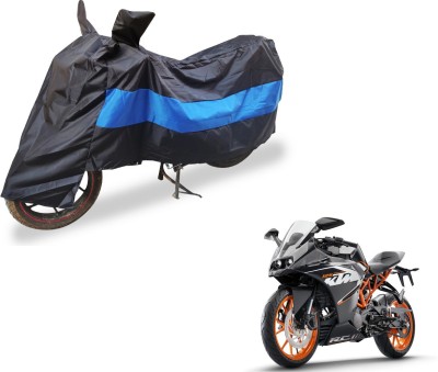 Auto Hub Two Wheeler Cover for KTM(RC 390, Black, Blue)