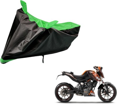 Amanzo Two Wheeler Cover for KTM(Duke 200, Black, Green)