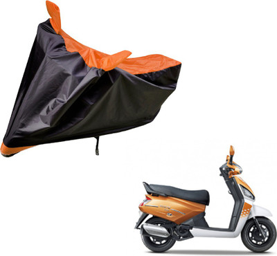 Auto Hub Two Wheeler Cover for Mahindra(Gusto, Black, Orange)