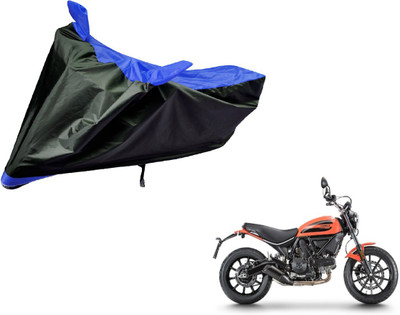 Amanzo Two Wheeler Cover for Ducati(Scrambler, Black, Blue)