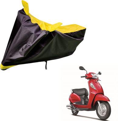 Auto Hub Two Wheeler Cover for Suzuki(Access SE, Black, Yellow)