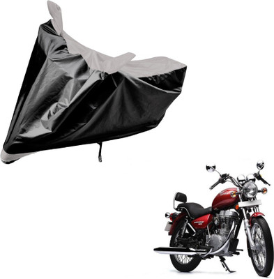 Auto Hub Two Wheeler Cover for Royal Enfield(Thunderbird 500, Black, Silver)