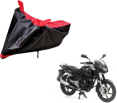 Auto Hub Two Wheeler Cover for Bajaj(Pulsar, Black, Red)