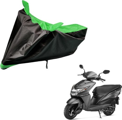 Auto Hub Two Wheeler Cover for Honda(Dio, Black, Green)