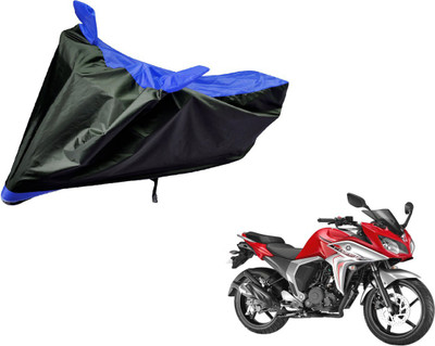 Auto Hub Two Wheeler Cover for Yamaha(Fazer, Black, Blue)