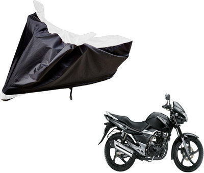 Amanzo Two Wheeler Cover for Suzuki(GS, Black, White)