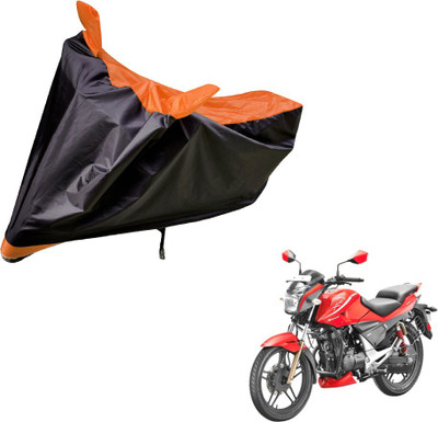 Amanzo Two Wheeler Cover for Hero(Sport, Black, Orange)