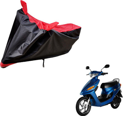 Auto Hub Two Wheeler Cover for Universal For Bike(Yo Electron, Black, Red)