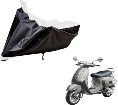 Auto Hub Two Wheeler Cover for Universal For Bike(Vespa VXL, Black, White)