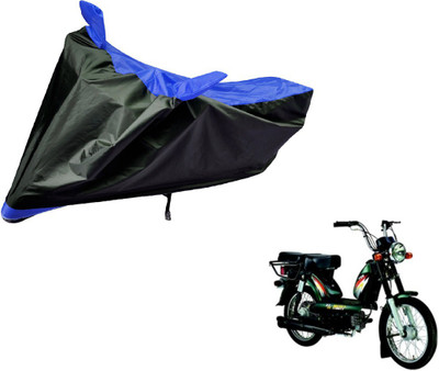 Amanzo Two Wheeler Cover for TVS(Heavy Duty Super XL, Black, Blue)