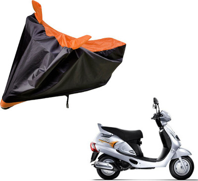 Auto Hub Two Wheeler Cover for Mahindra(Duro, Black, Orange)